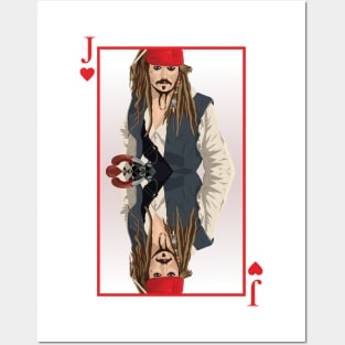 Jack of Hearts Playing Card Design Posters and Art